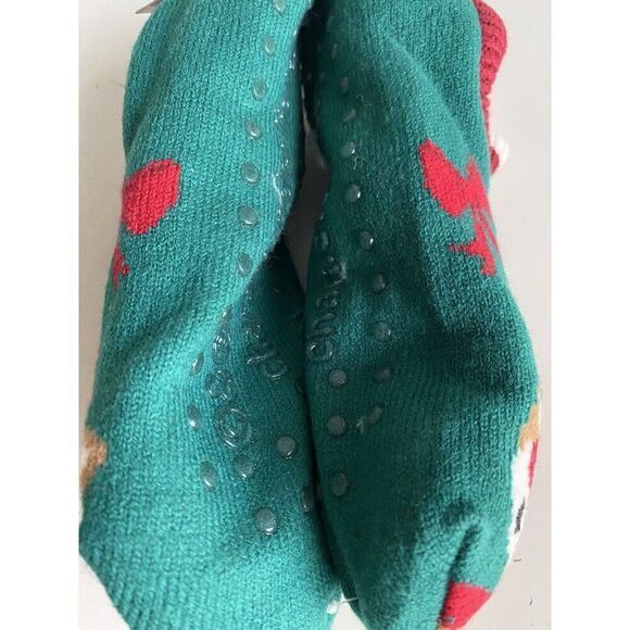 Rudolph the Red Nosed Reindeer Slipper Socks Women’s Shoe Size 4-10 NEW - Picture 8 of 9
